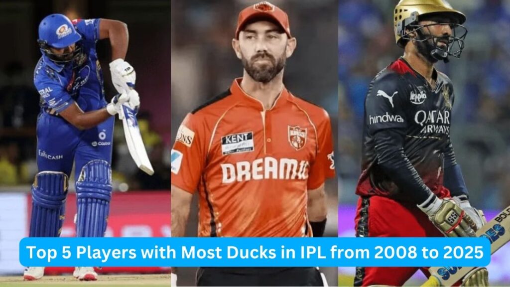 Top 5 Players with Most Ducks in IPL from 2008 to 2025