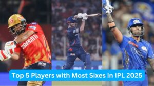 Top 5 Players with Most Sixes in IPL 2025