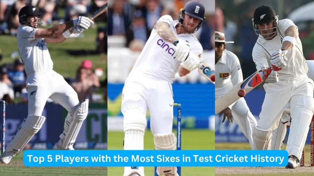 Top 5 Players with the Most Sixes in Test Cricket History